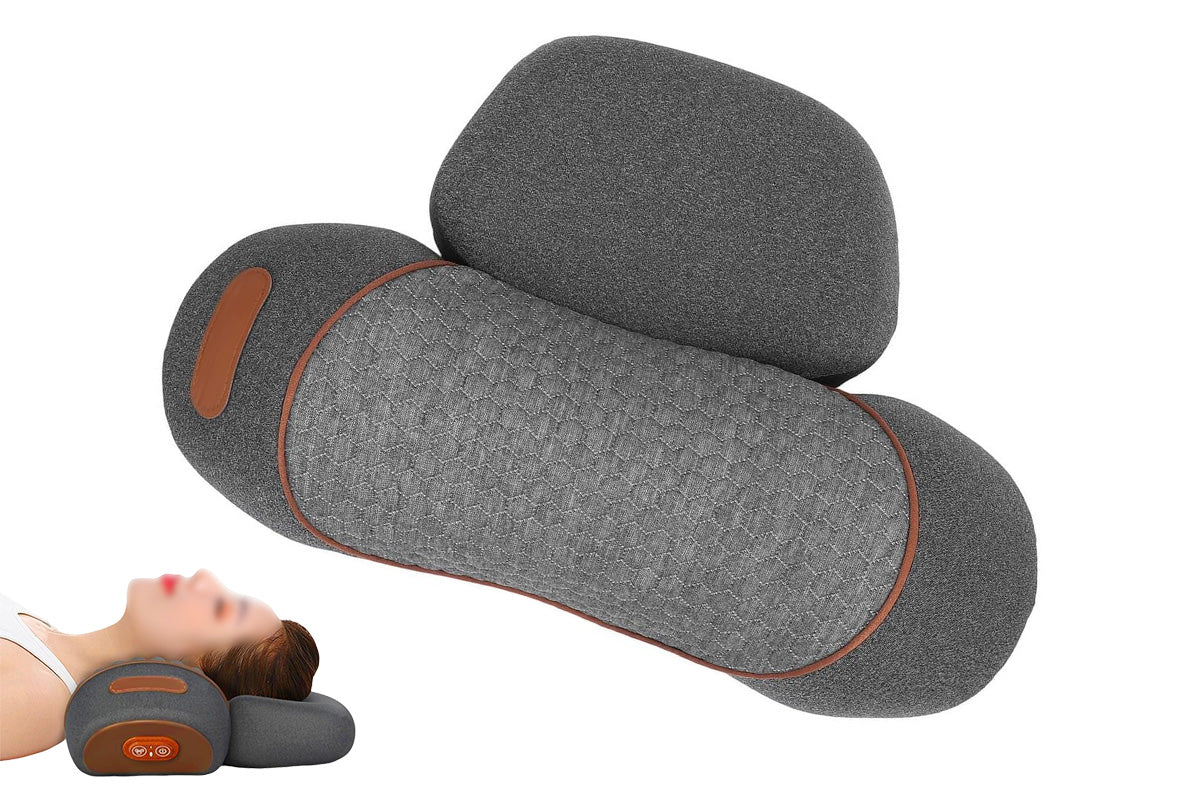 3-in-1 Neck Massager Pillow with Heating and Traction Function