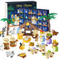 2025 Christmas Advent Calendar 24 Days Building Block Set Nativity Toy Gift