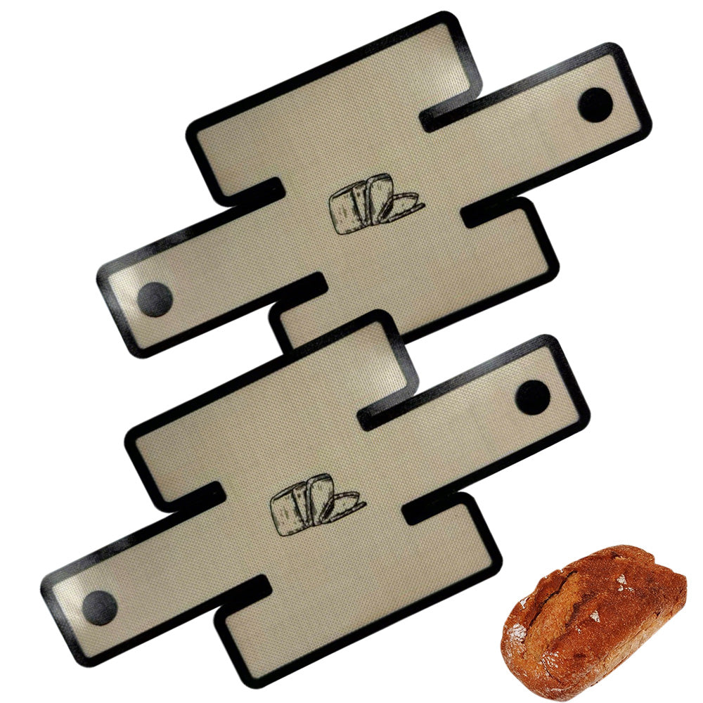 2Pcs Silicone Baking Mat Loaf Pan Liner for Bread Baking