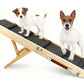 Foldable Adjustable Dog Ramp for Couch and Bed with Non-Slip Carpet Surface