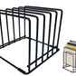 5 Slot Kitchen Organizer Rack Dish and Cutting Board Holder for Cabinet Countertop Pantry