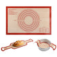 Thick Silicone Pastry Mat Non Stick Baking Dough Mat for Kitchen