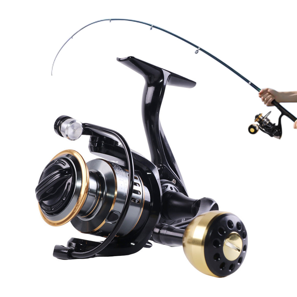Spinning Fishing Reel HE Series 5000 6000 7000 Size 12 Ball Bearings 10kg Drag