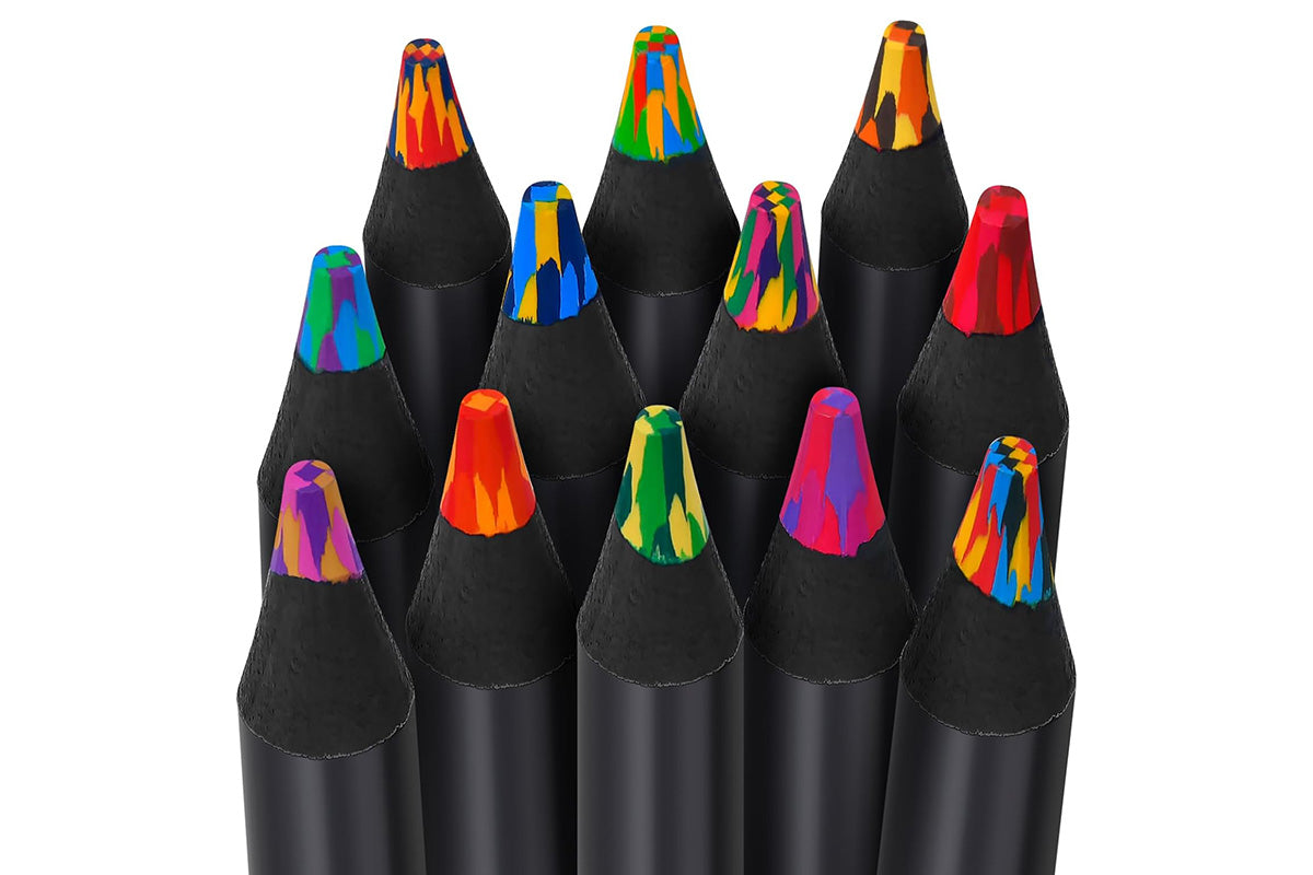 12Pcs Colors Rainbow Pencils Stocking Stuffers for Coloring Drawing Sketching