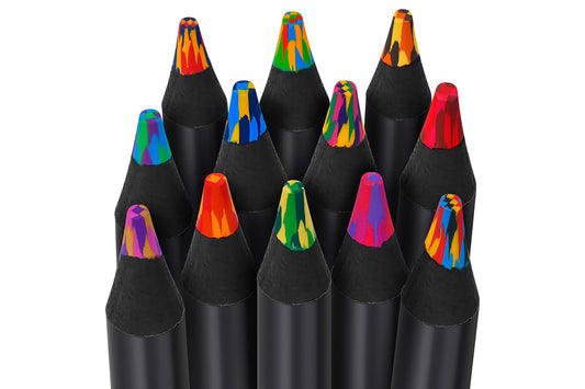 12Pcs Colors Rainbow Pencils Stocking Stuffers for Coloring Drawing Sketching
