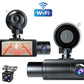 Dash Cam with WiFi Front Rear Interior Recording Night Vision