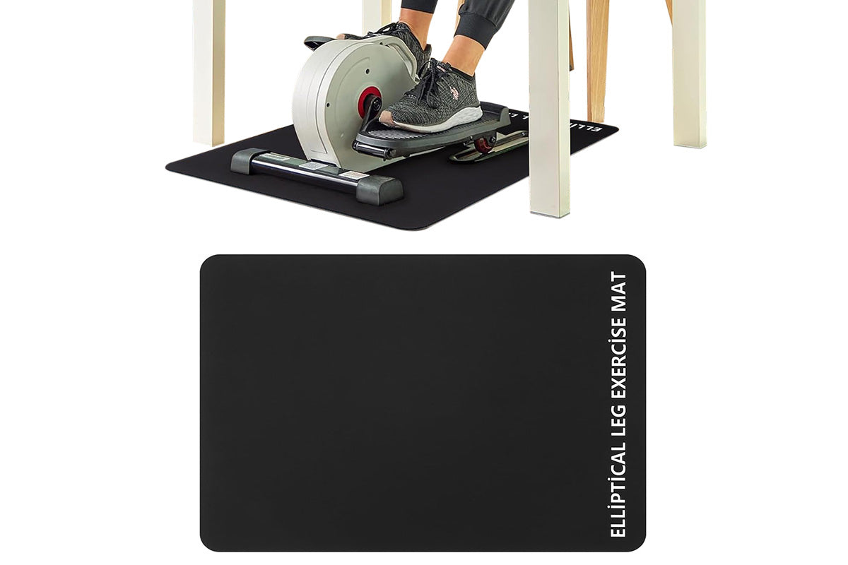 Non Slip Ellipse Leg Exerciser Workout Mat Under Desk Elliptical Exercise Mat for Seated Pedal Machines