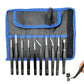 10 Piece Precision Tweezers Set with Bag Stainless Steel Anti Static Tweezers Repair Tool Kit for Electronics