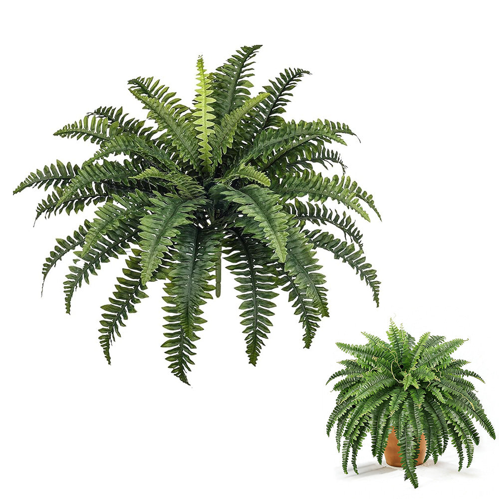 Ferns Artificial Bush Plants Artificial Boston Ferns With 38 Fronds For Outdoors Home Decor