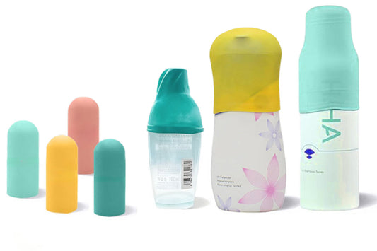 4 Pack Silicone Bottle Covers Leak for Travel