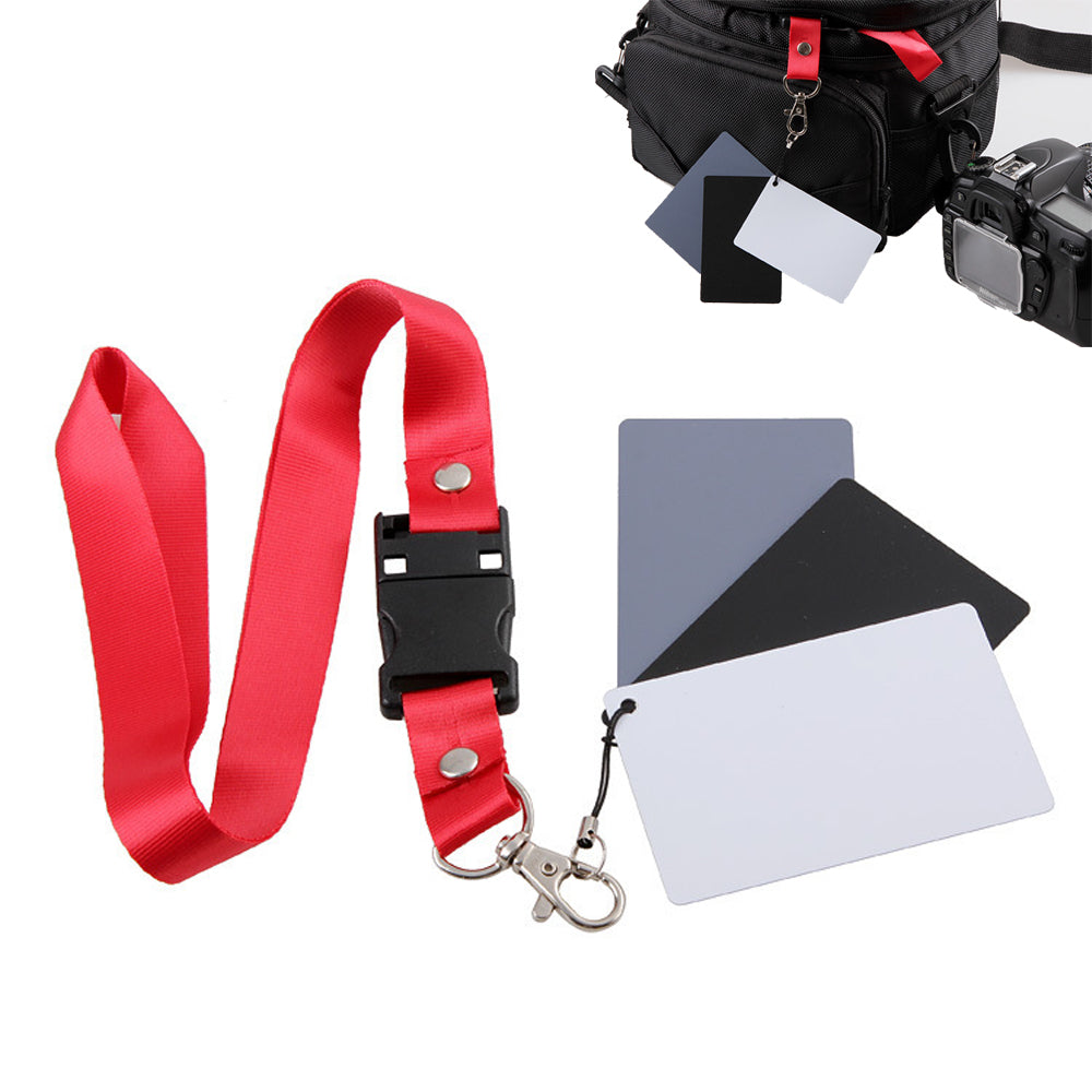2 Set White Balance Cards 18 Percent Exposure Kit for Camera Calibration