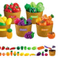 Pretend Play Food Set Cutting for Preschool Learning Kitchen Assorted Lot