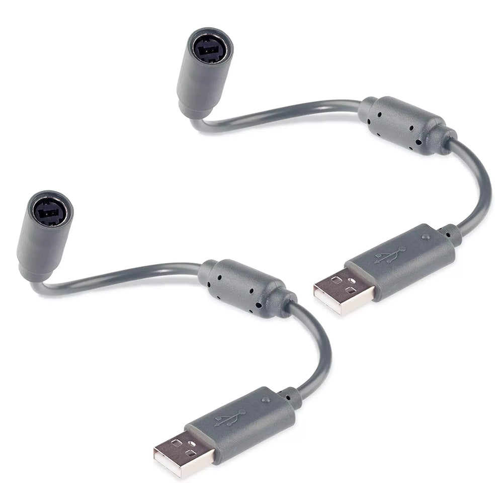 2 USB Breakaway Adapter Cables Compatible with Xbox 360 Wired Controllers