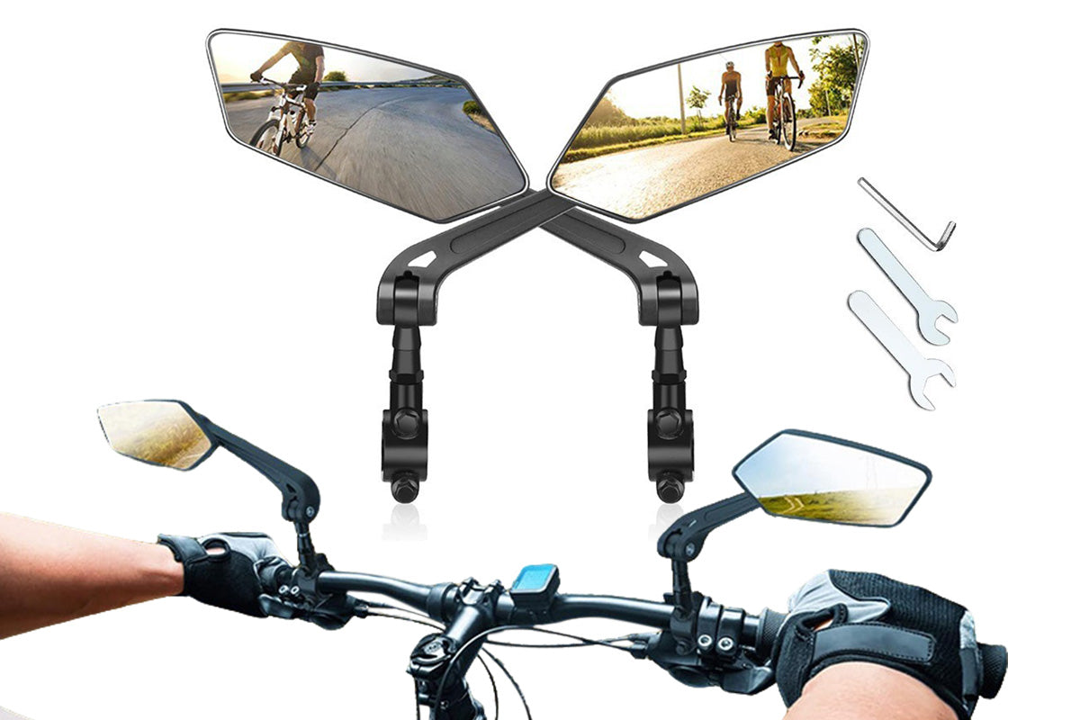 Mountain Bike Rearview Mirror Adjustable Rotatable Handlebar Bicycle Mirror
