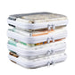 4Pcs Large Clear Hard Shell Zipper Case Makeup Organiser Toy Storage Bag
