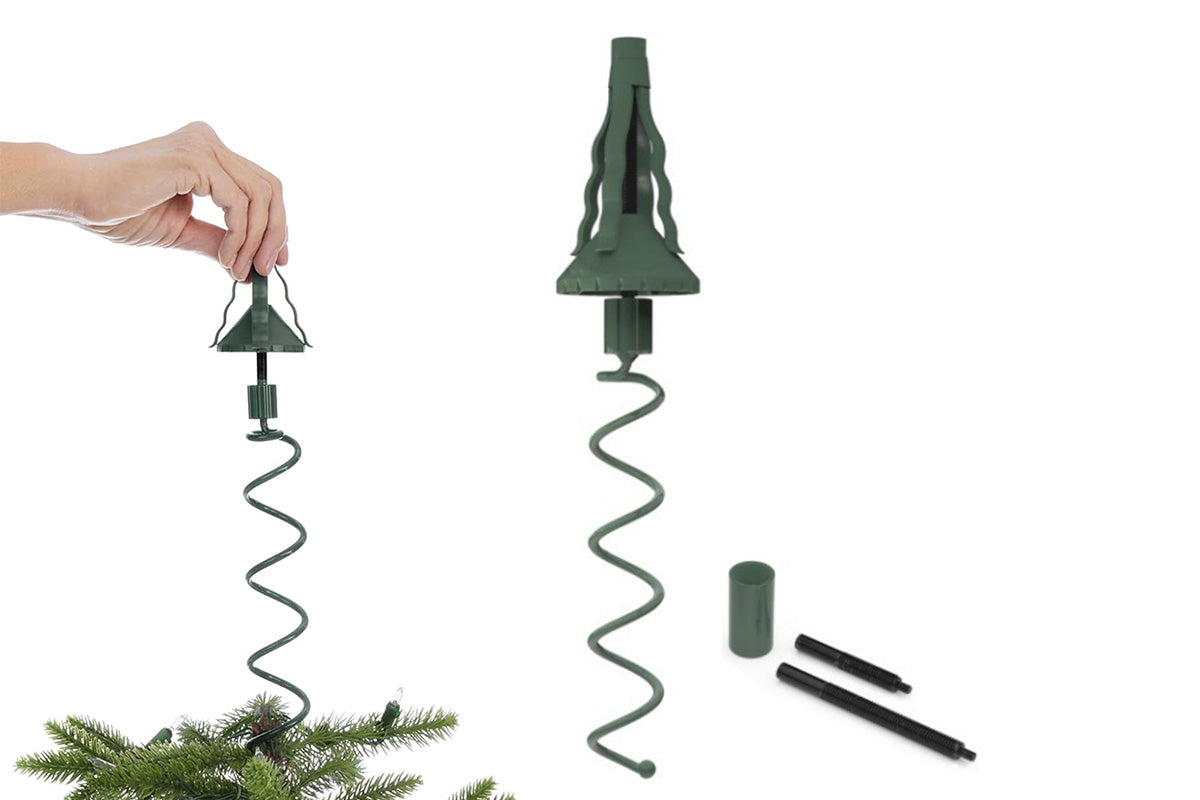 Twist-On Christmas Tree Topper Holder Stabilizing Support
