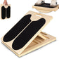 5 Angle Adjustable Calf Stretcher Slant Board Wood Balance Board for Home Gym