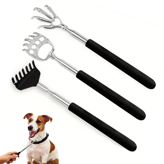 3 Pack Telescopic Back Scratcher Stainless Steel Retractable Extendable