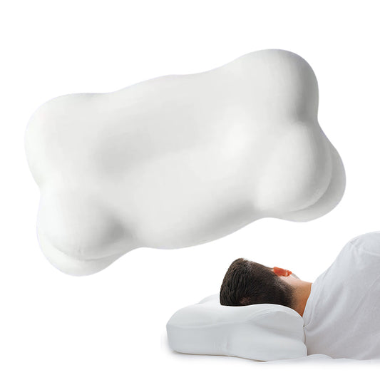 Cloud Shape Memory Foam Pillow with Breathable Cover for Sleeping