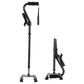 Adjustable Walking Cane With 4-Pronged Base Foldable Cane For Seniors