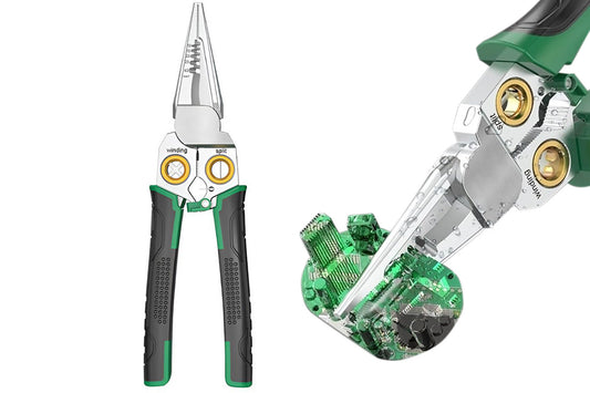 7-in-1 Stainless Steel Wire Crimper Stripper Pliers for Electrical Work and DIY Repairs