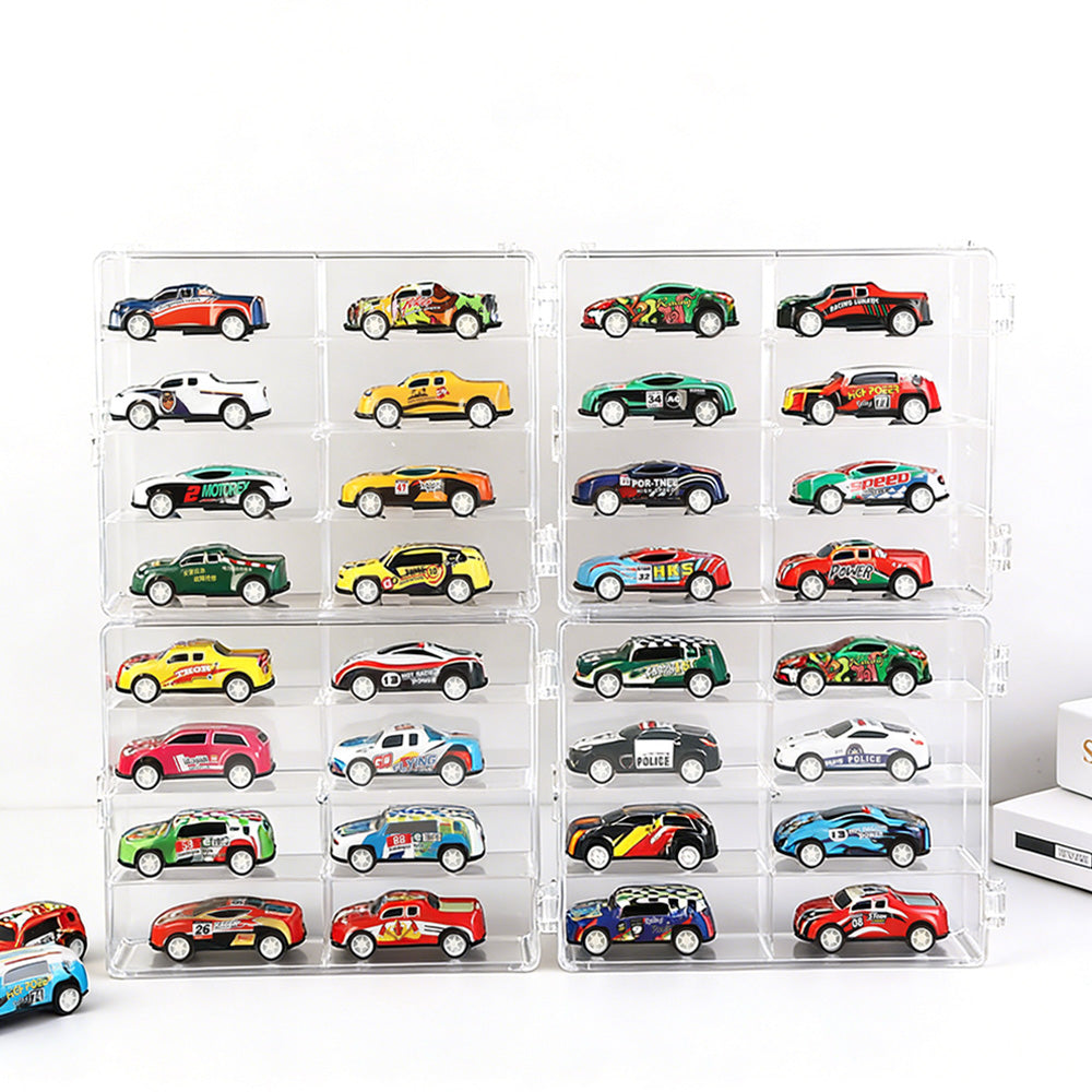 Car Model Display Case Clear Storage Rack for Toy Car Collection