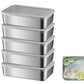 5Pcs Stainless Steel Food Storage Containers with Lids for Picnic Travel
