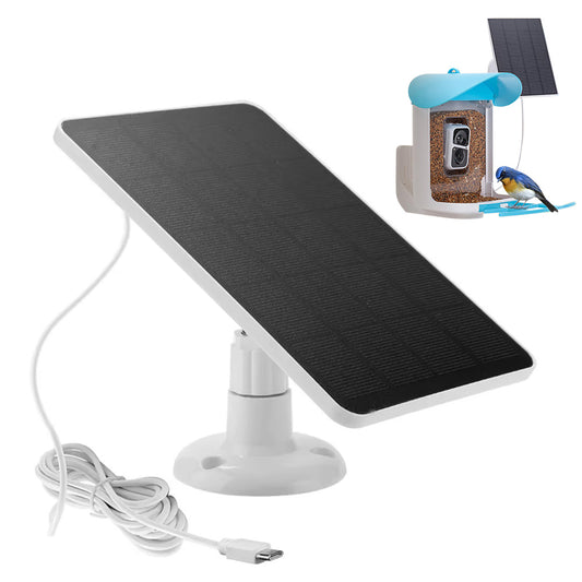 10W Solar Panel for Camera Security Lights with Adjustable Stand USB Charging Outdoor
