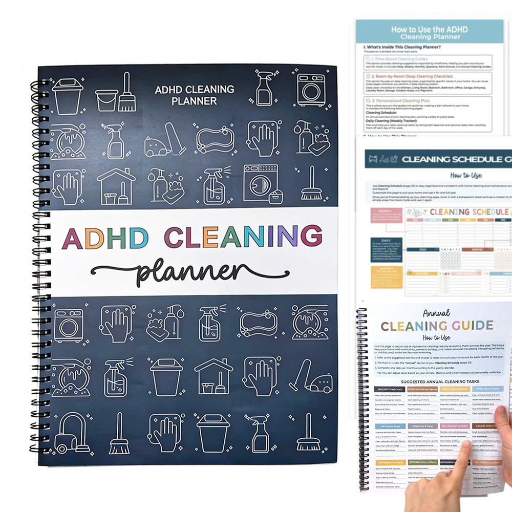 Cleaning Planner Schedule And Checklist Organizer Household Chore Chart Notebook