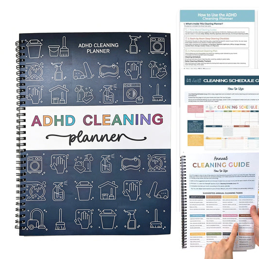 Cleaning Planner Schedule And Checklist Organizer Household Chore Chart Notebook