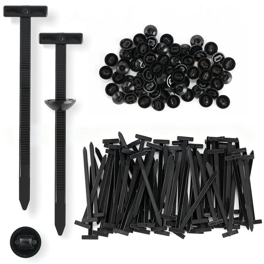 200Pcs Nylon Universal Cable Tie Buckle Zip Tie for Car Repair Wire Bundling
