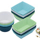 24-Pack Silicone Cupcake Baking Cups Mixed Colors & 3 Shapes