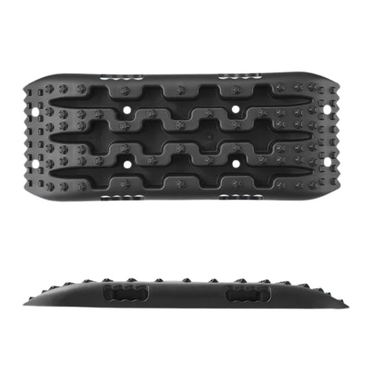 1 Pair Black Vehicle Traction Boards Recovery Tracks for 4WD Mud Snow Sand