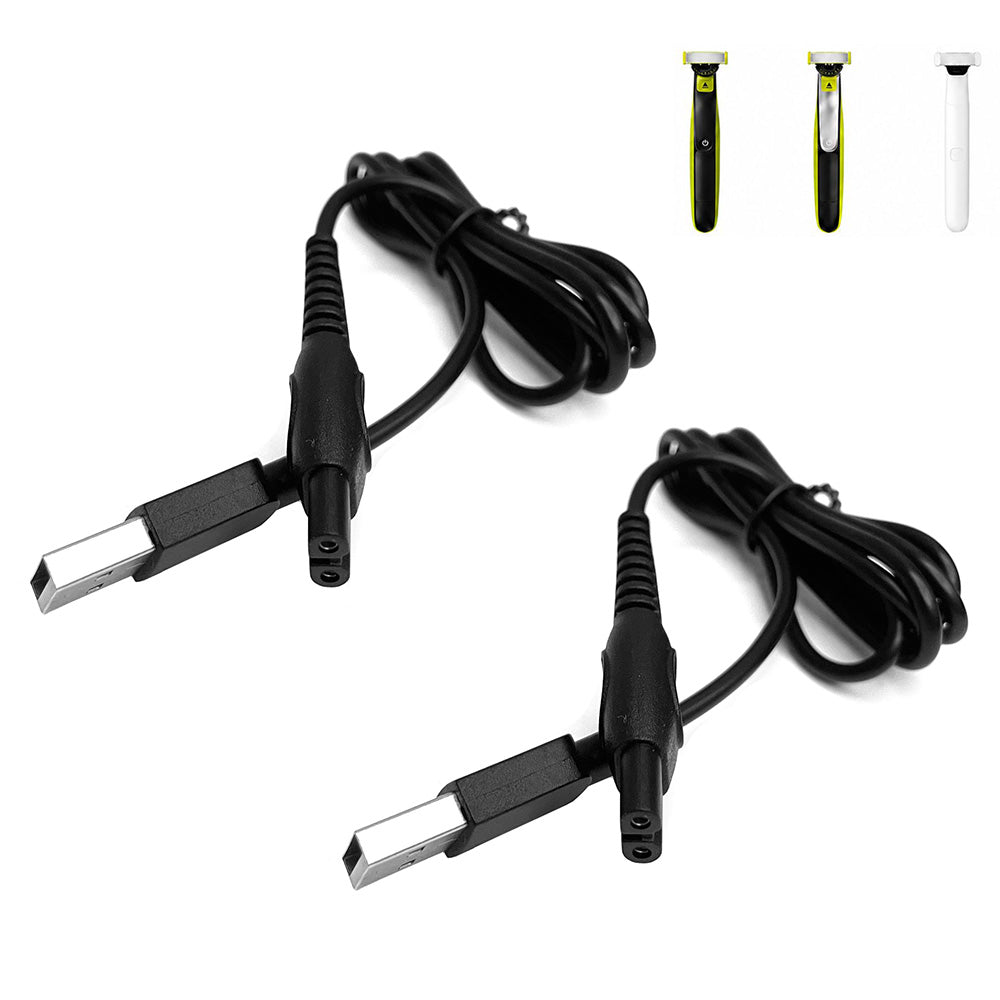 2 Pack 5V USB Charging Cables Compatible with Philips Shavers
