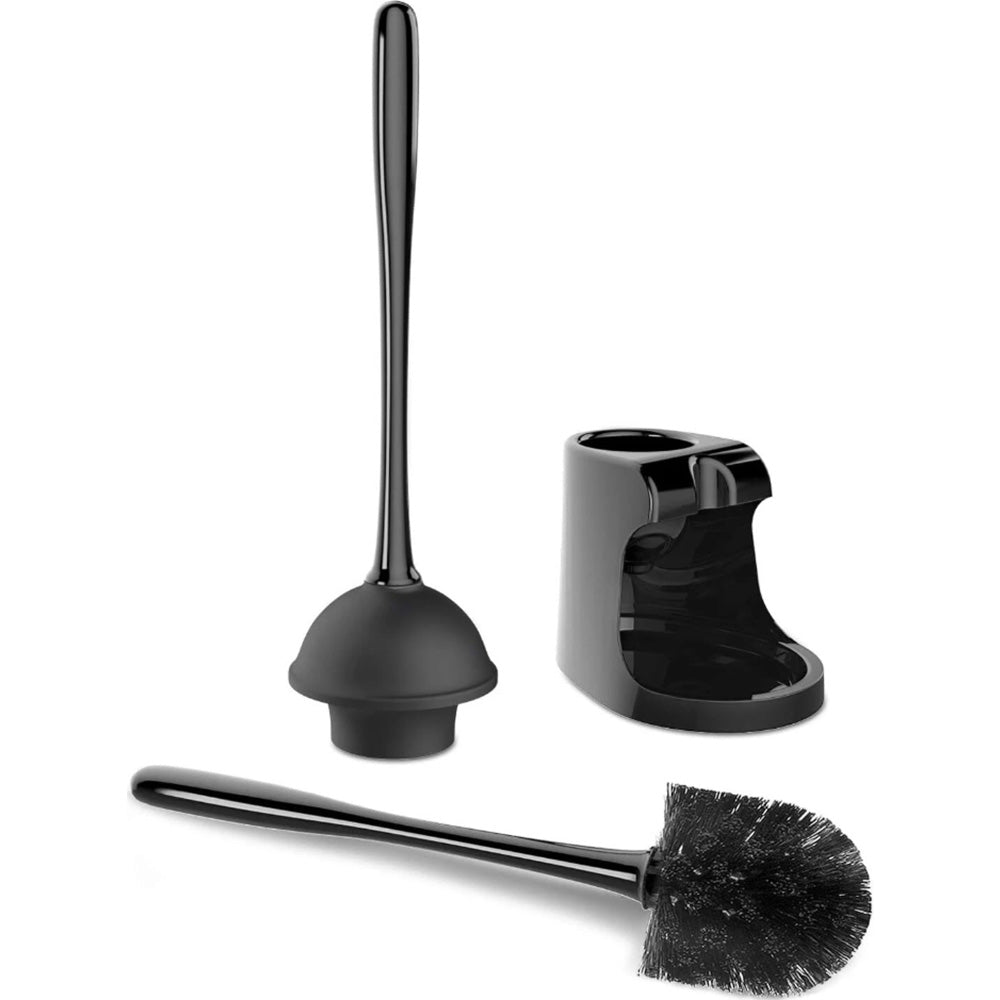 2 in 1 Toilet Plunger and Brush Set Extended Handle Plunger Bathroom Accessories