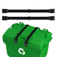 4Pcs Trash Can Lock Straps Adjustable Metal Garbage Bin Lid Locking Bands