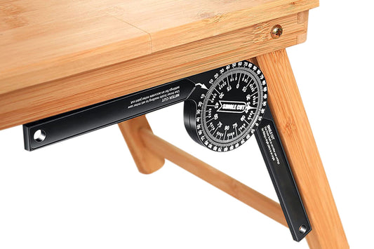 7.28 Inch Aluminum Miter Saw Protractor Angle Finder with Precision Laser Scale