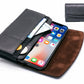 PU Cell Phone Holster Wallet Phone Case with Strap for Samsung Galaxy S23 iPhone 15