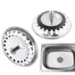2 Pack Kitchen Sink Strainer Drain Stopper Baskets with Rubber Seals