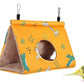 Bird Sleep Nest Cage Hut Pet Hammock Hang Cave Bed for Parrot Budgie Cockatiel