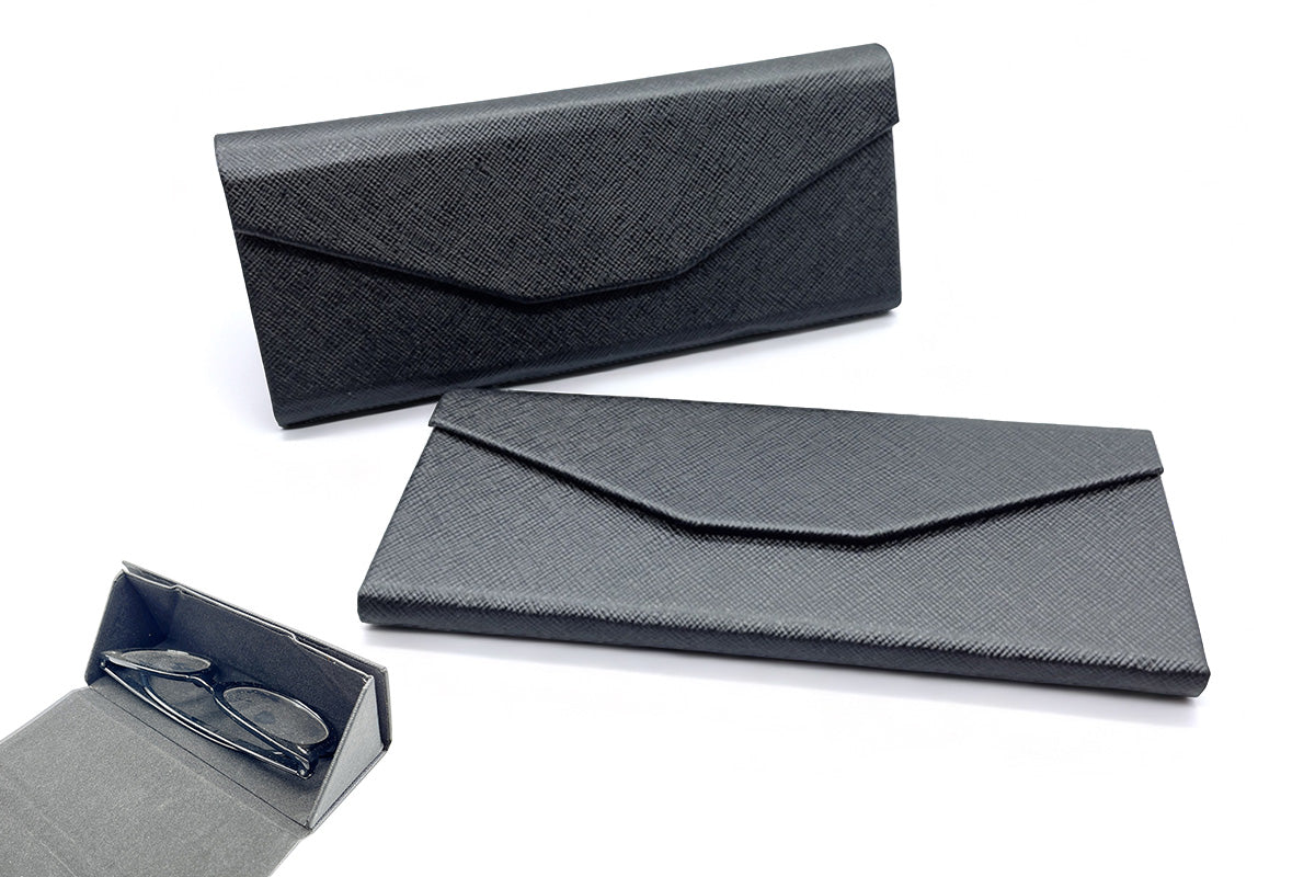 Foldable Glasses Case PU Portable Sunglasses Case Magnetic Folding Hard Case