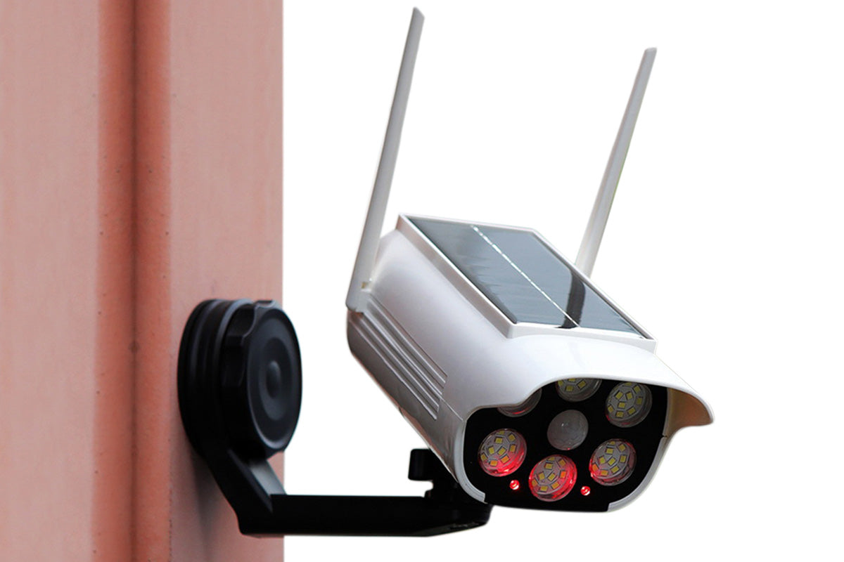 66-LEDs Magnetic Solar Light Fake Security Camera Shape Lamp Outdoor Lighting