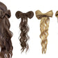 Bow Ponytail Hair Clip for Long Curly Hair Decorative