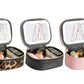 PU Leather Makeup Case Lighted Mirror LED Travel Cosmetic Organizer