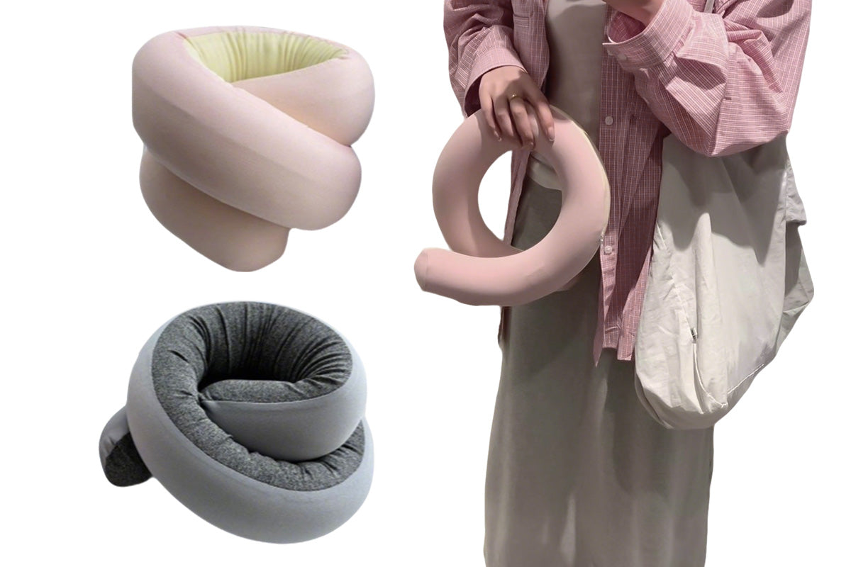 360 Degrees Twistable Memory Foam Neck Support Pillow Adjustable Travel Pillow