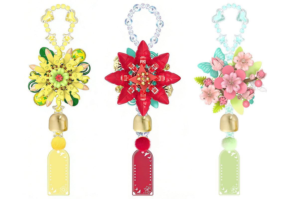 DIY Building Block Wind Chime Kit Hanging Ornament Compatible with LEGO