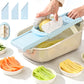 Kitchen Vegetable Cutter and Slicer 4 Blades - Option for Colander