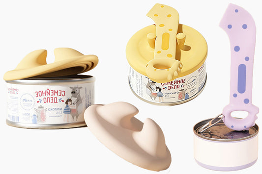 3-in-1 Silicone Pet Food Can Lid and 3-in-1 Can Scoop Wet Food Opener