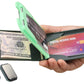 2Pcs RFID Blocking Card Wallet for 7 Cards Slim Metal Hard Shell Credit Cards Holder Card Protector