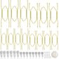 14Pcs Invisible Plate Hangers for Wall Display Stainless Steel Gold Plate Holder Set